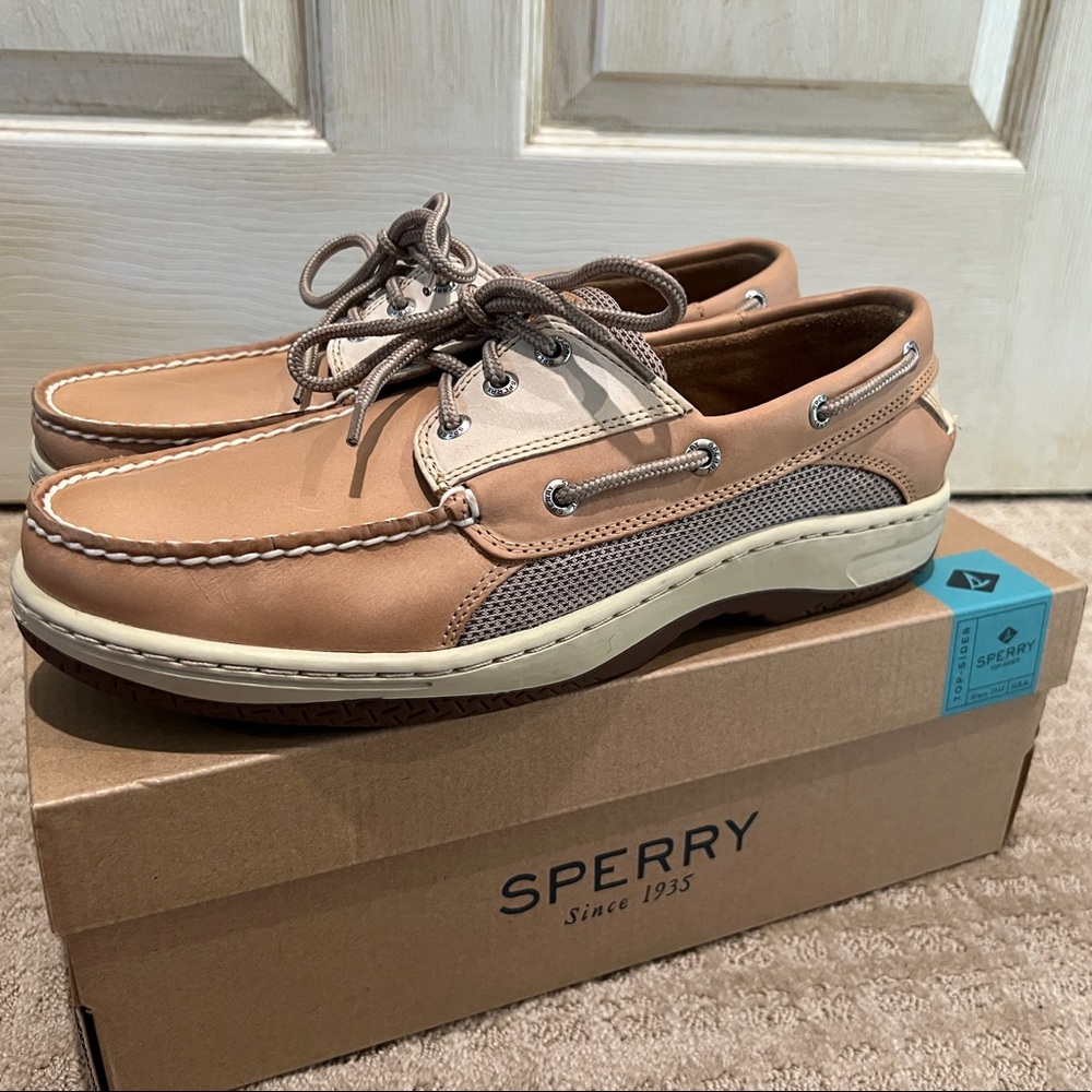 Men’s Sperry Billfish Shoe Tan/Beige  size 10 Medium.